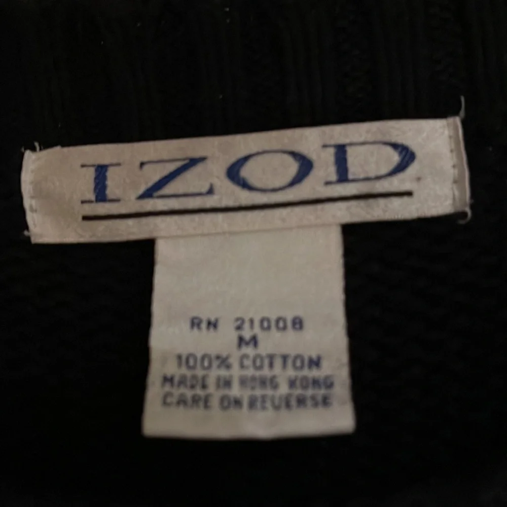 Vintage Izod cotton sweater,size M - Picture 2 of 4